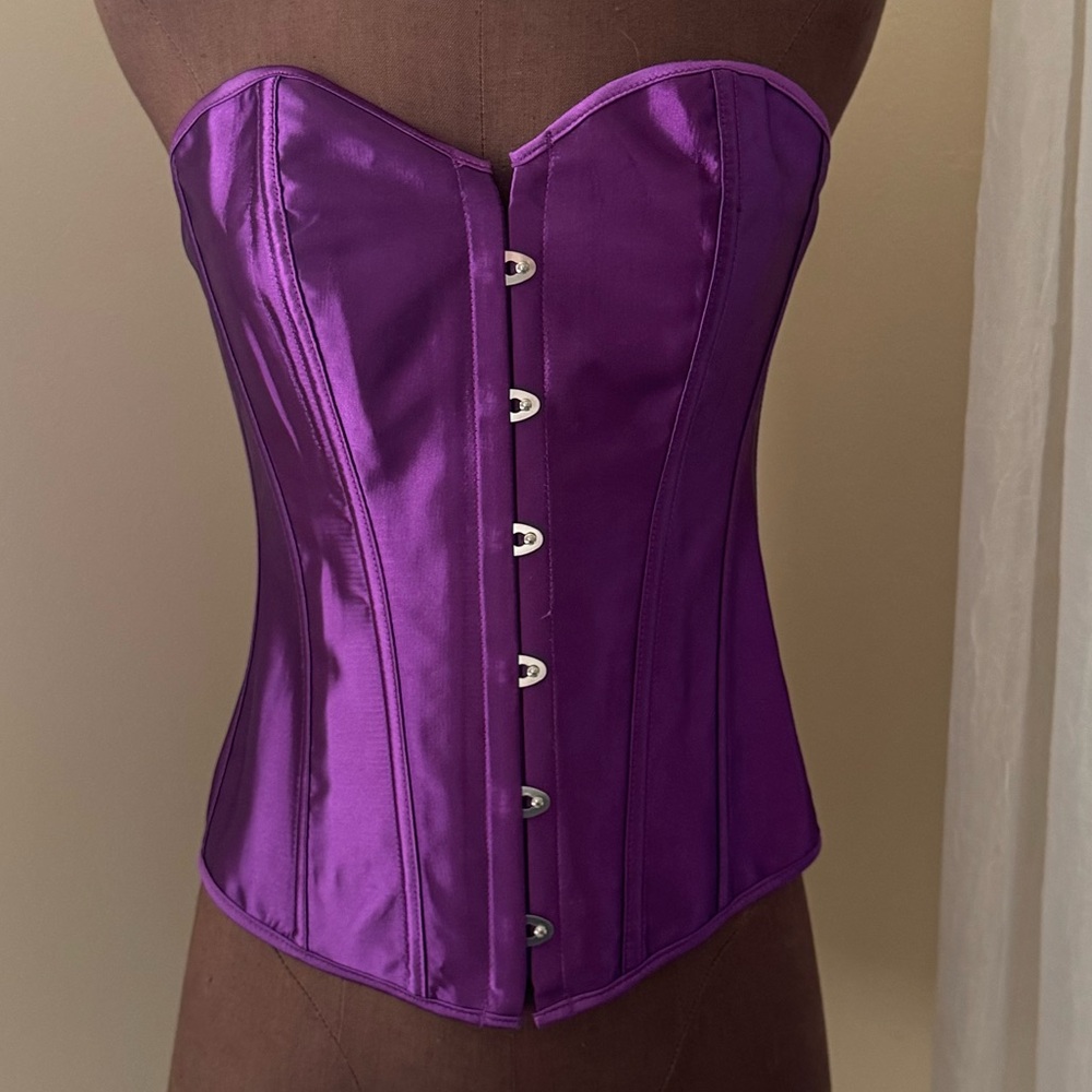 Purple Satin Corset